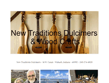 Tablet Screenshot of newtraditionsdulcimers.com